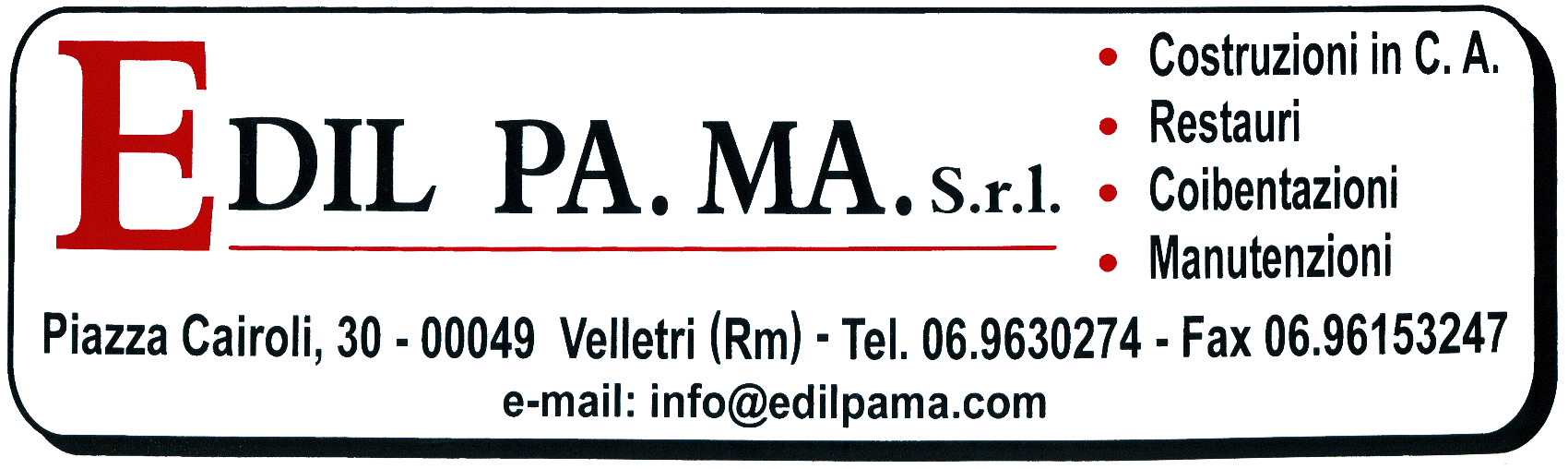 Main Sponsor della Virtus Velletri C reg.